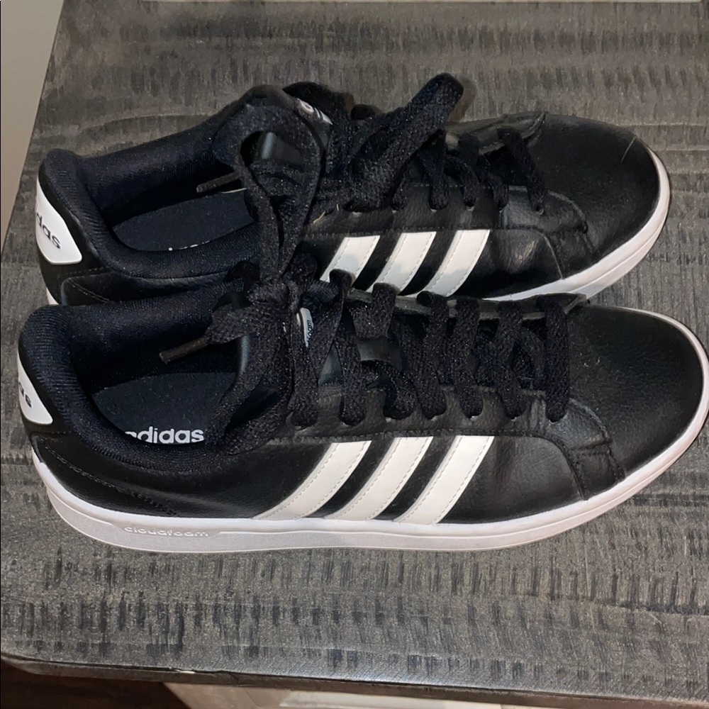 Adidas Black and White Sneakers